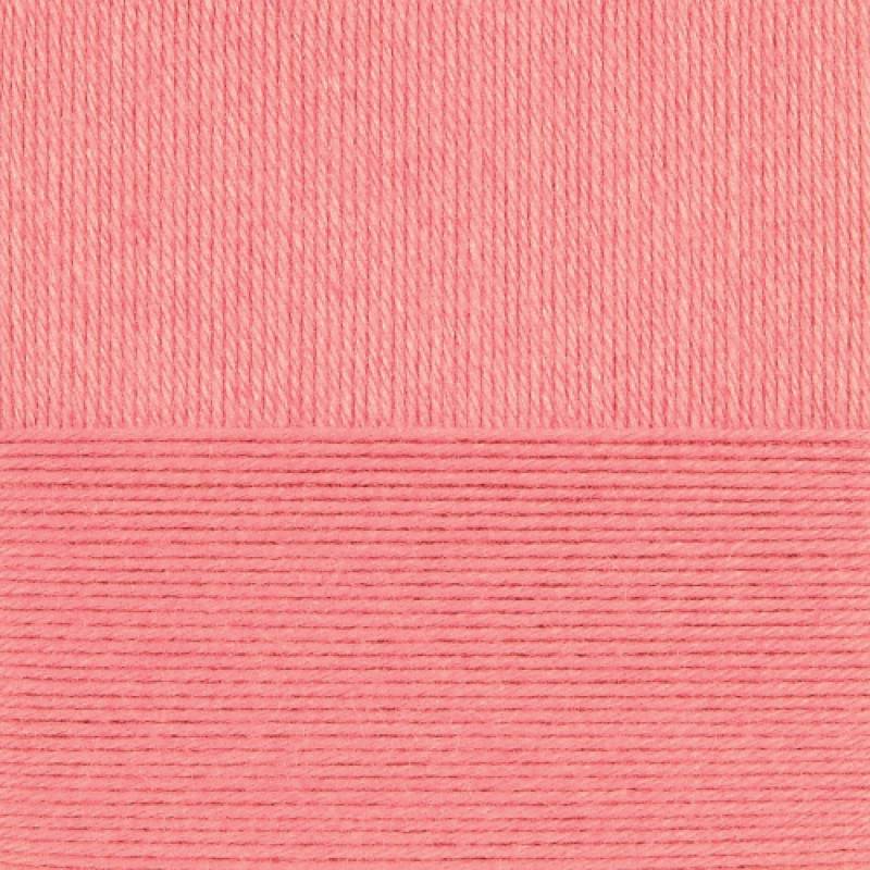 Детский каприз тёплый. Цвет 1128-Красный коралл. 10х50 г