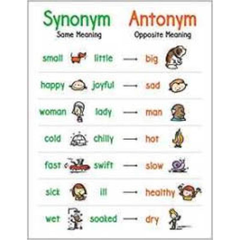 Anchor Chart: Synonym and Antonym Anchor Chart: Synonym and Antonym