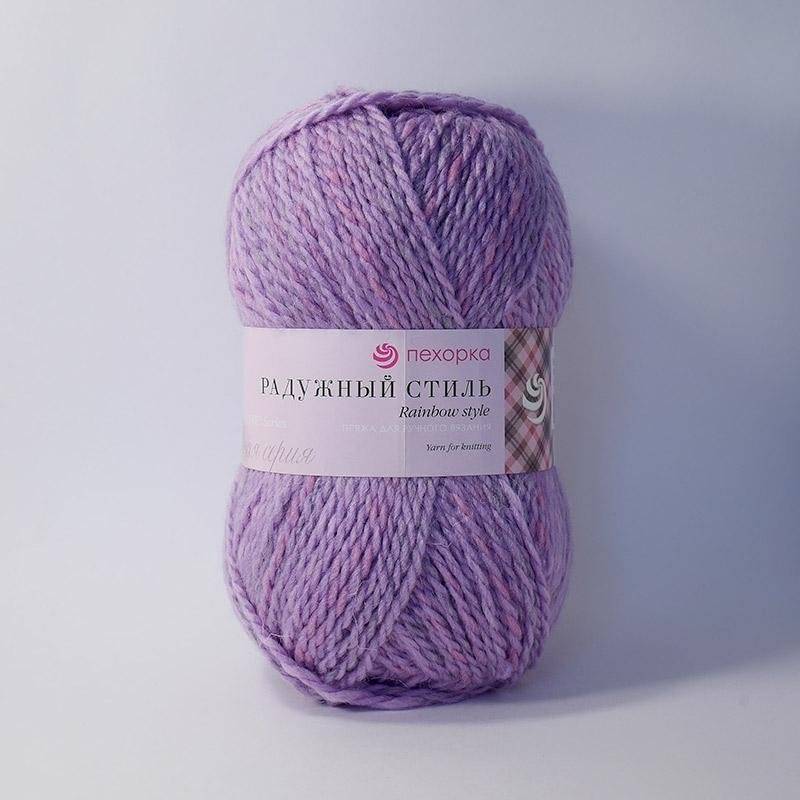 Радужный стиль. Цвет 1040-мулине фиалка/малина. 5х100 г
