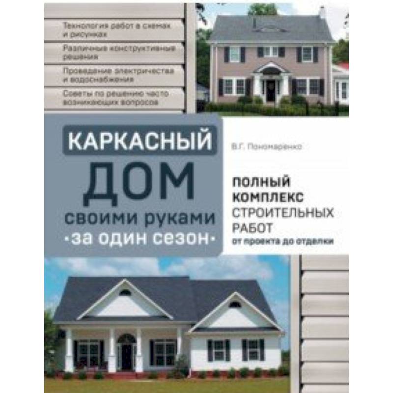 Каркасный дом своими руками за один сезон. Полный комплекс строительных работ от проекта до отделки Каркасный дом своими руками за один сезон. Полный комплекс строительных работ от проекта до отделки