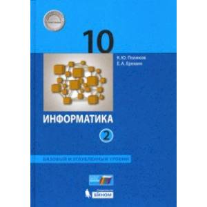 Информатика. 10 класс. Учебник. Базовый и углубленный уровни. Часть 2. ФП Информатика. 10 класс. Учебник. Базовый и углубленный уровни. Часть 2. ФП