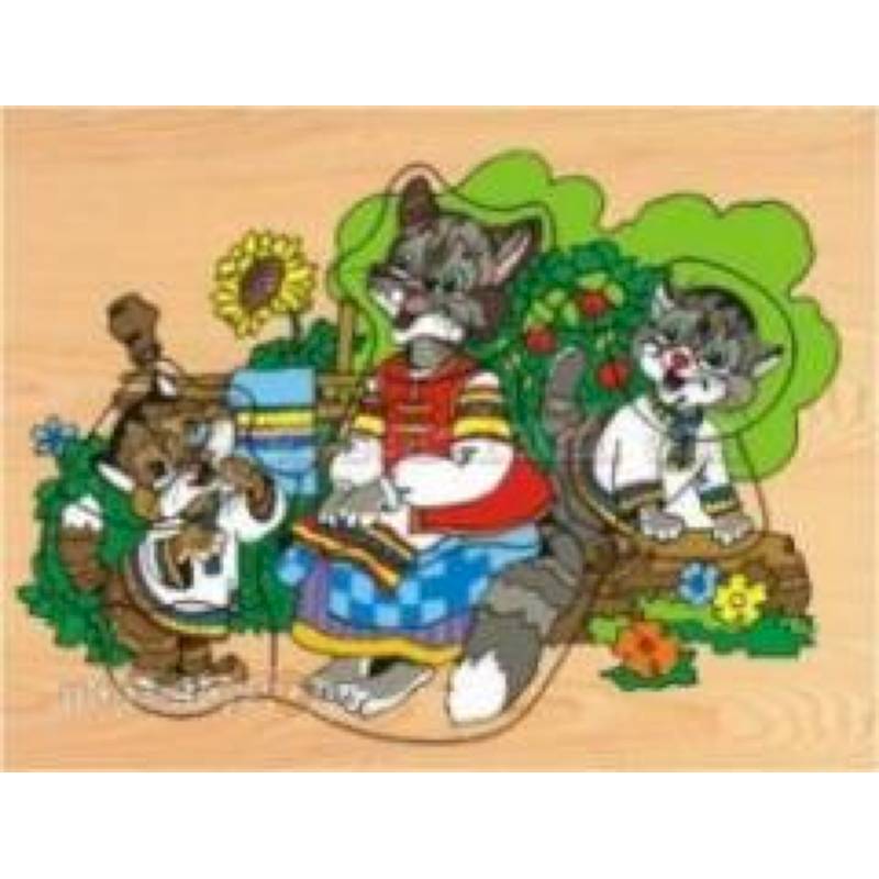 D125 Кошка с котятами