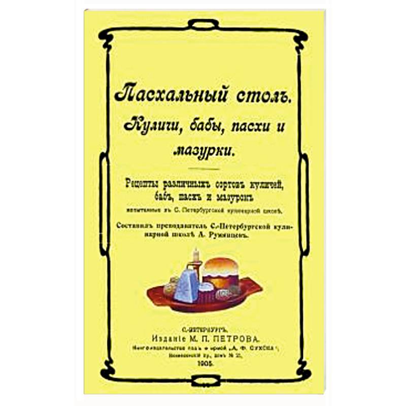 Пасхальный стол. Куличи, бабы, пасхи и мазурки