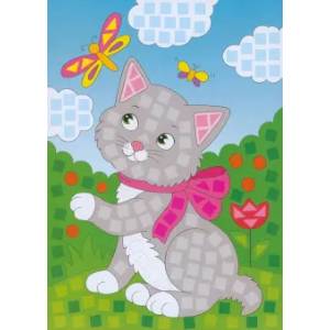 Разноцветная мозаика 3 в 1. Котенок. Осьминог. Щенок