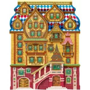 Терем-теремок с окошками. Календарь 2022