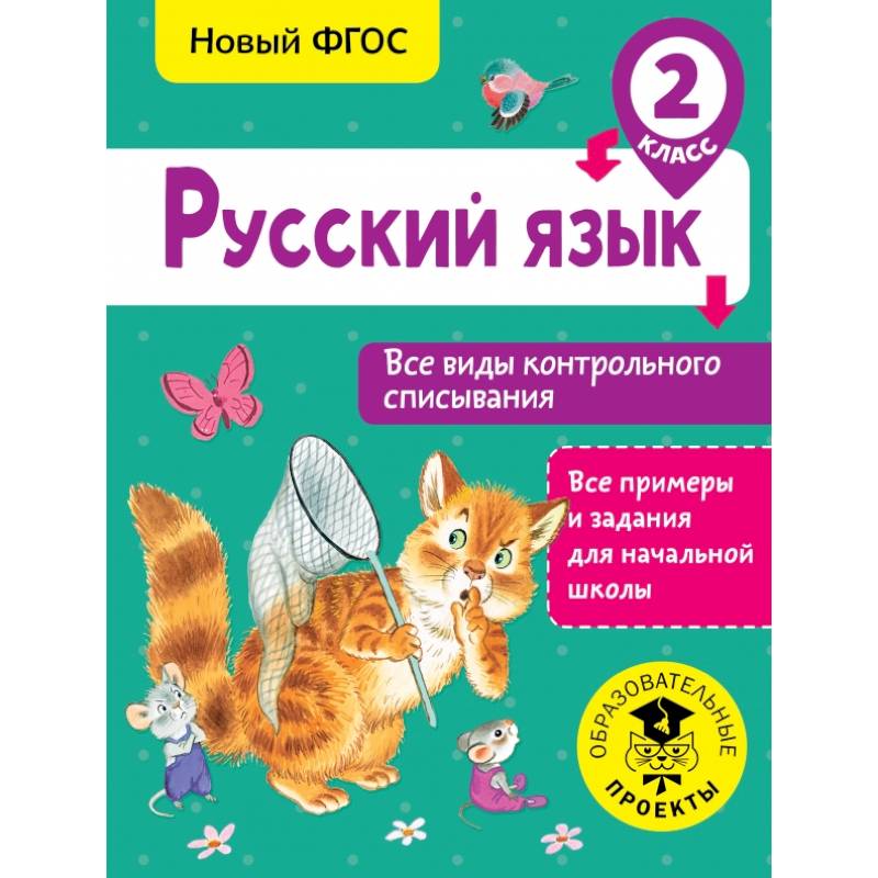 Русский язык. Все виды контрольного списывания. 2 класс Русский язык. Все виды контрольного списывания. 2 класс