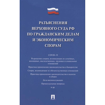 Разъяснения Верховного Суда РФ по гражданским делам и экономическим спорам