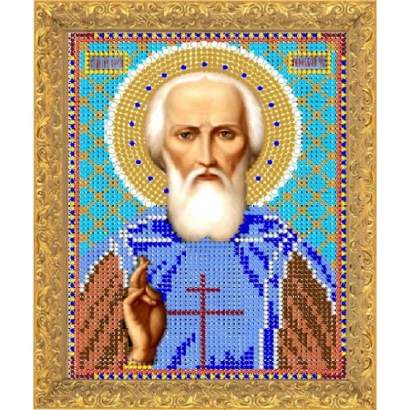 Книги, книга Набор для вышивания бисером 'СВ. Сергий Родонежский' 12х16см №7302 купить по скидке