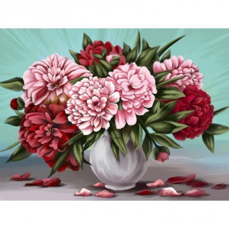 Боевая фантастика, книга Алмазная вышивка на раме 30x40 с полным заполнением «Пионы» купить по скидке