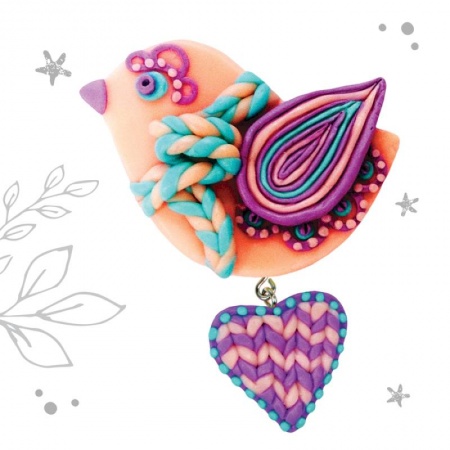 Зарубежная фантастика, книга Брошь из полимерной глины своими руками 'Птичка' купить по скидке