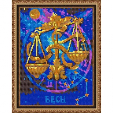 Книги, книга «Светлица» набор для вышивания бисером №476П «Весы» бисер Чехия 19x24 см купить по скидке