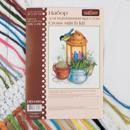 Другие языки, книга Набор для вышивания мулине 'Искра весны ' 27x32 см купить по скидке