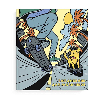 Ежедневник для мальчиков 'Скейтбордисты'