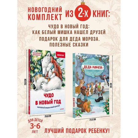 Сказки отечественных писателей, книга Подарок для Деда Мороза. Чудо в новый год: как белый мишка нашел друзей. Комплект из 2 книг купить по скидке