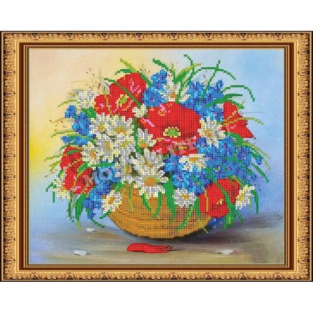 Музыкальная школа, книга «Светлица» набор для вышивания бисером №253 «Полевой букет» бисер Чехия 24x30см купить по скидке