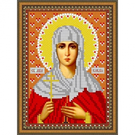 Домашний мастер, книга «Светлица» набор для вышивания бисером 8707М «Св.Мученица Клавдия» бисер Чехия 12x16 см купить по скидке