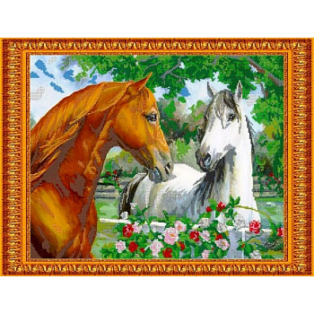 Набор для вышивания бисером №126 «Всегда вместе» бисер Чехия 44,6x34,4 см