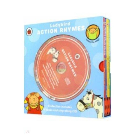 Чтение на английском языке, книга Action Rhymes Collection 4 books (+CD) купить по скидке