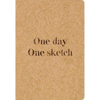 Скетчбук.One day, one sketch (обложка крафт) (Арте)