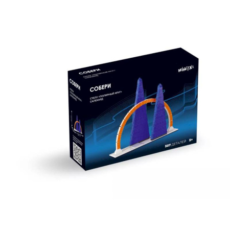 Поделки, мастерилки, книга Собери стелу.  Полярный круг. Салехард. Конструктор. (507 детелей + инструкция) купить по скидке