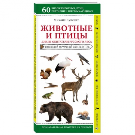 Уход за животными, книга Животные и птицы. Дикие обитатели русского леса купить по скидке