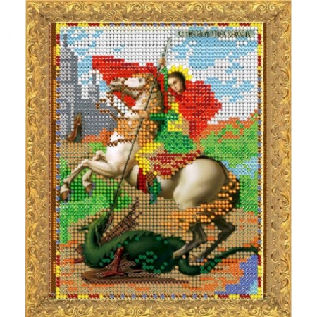 Книги, книга Набор для вышивания бисером 'Георгий победоносец' 12х16см №7313 купить по скидке