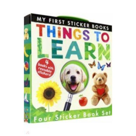 Чтение на английском языке, книга My First Sticker Books: Things to Learn (4-books) купить по скидке