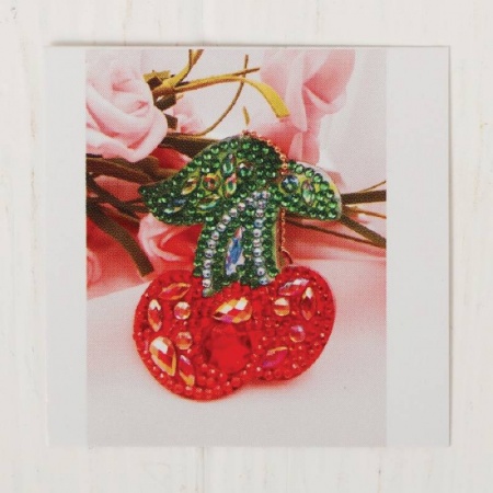 Психология, книга Алмазная вышивка-брелок 'Вишенки' заготовка: 7,5x6 см купить по скидке