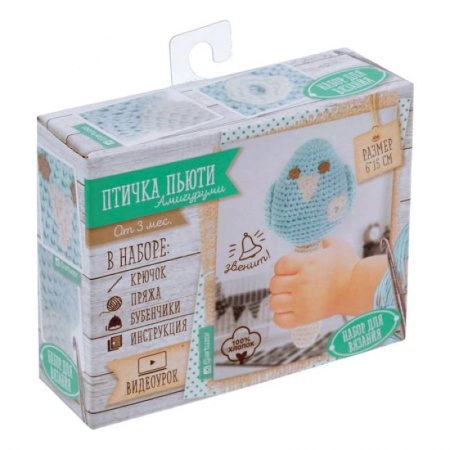 Психология, книга Мягкая игрушка «Птичка Пьюти», набор для вязания, 10x4x14 см купить по скидке